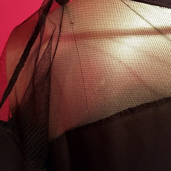 Xinyiyifang goth grunge punk black fishnet sheer t shirt dress sz small coverup - Picture 6 of 7